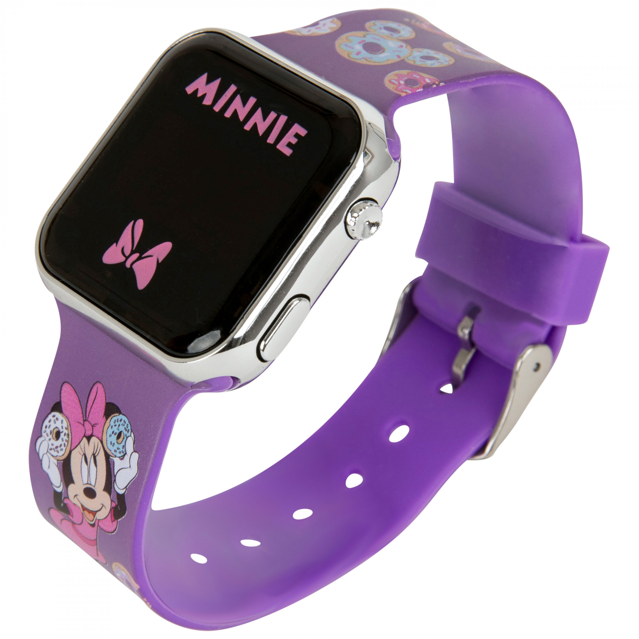 Minnie Mouse Donuts LED Kids Digital Wrist Watch